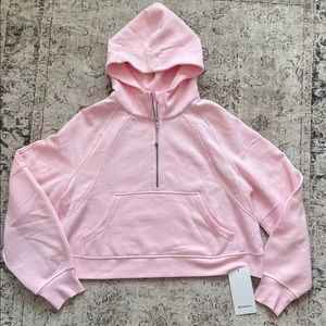 lululemon Scuba Oversized Half-Zip Hoodie Strawberry Milkshake Size XL/XXL NWT